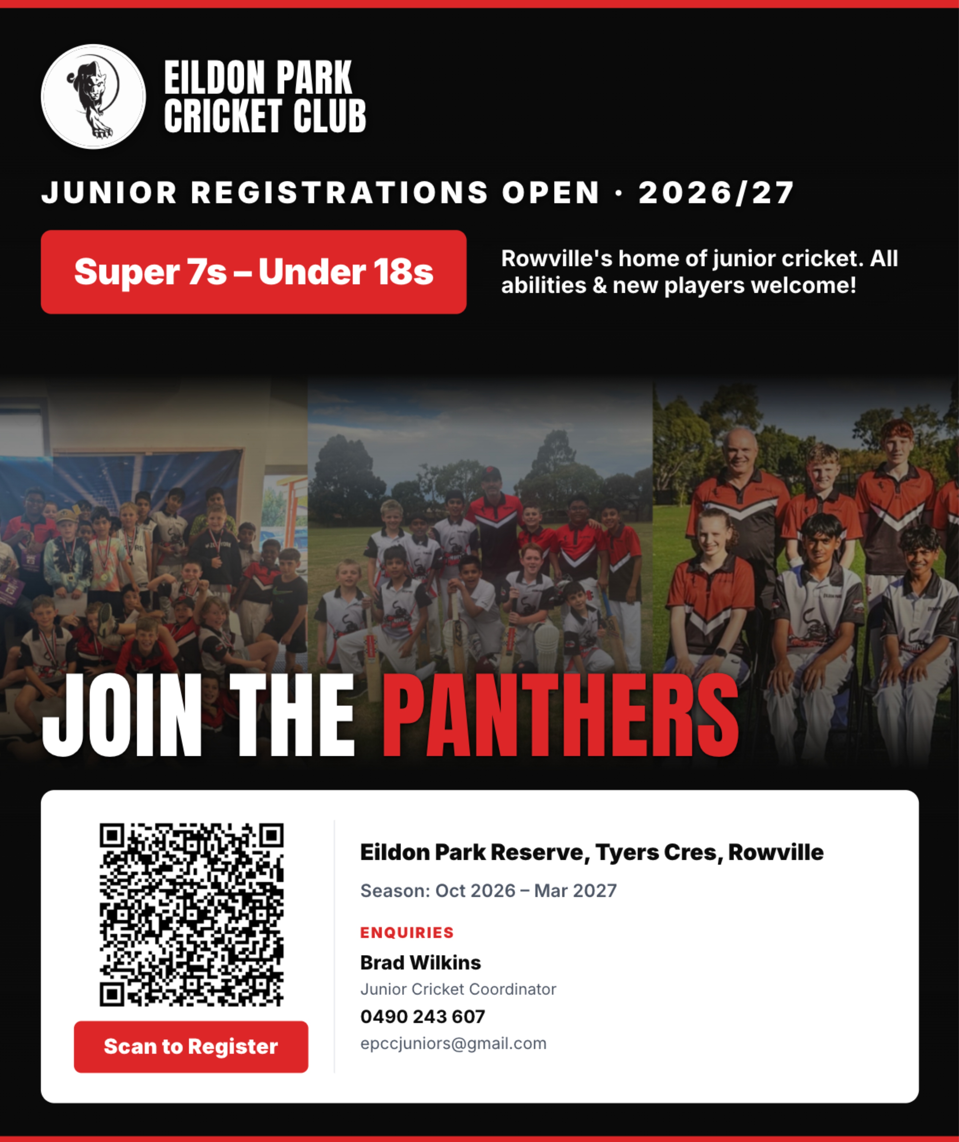 LAST CHANCE - JUNIOR REGISTRATIONS