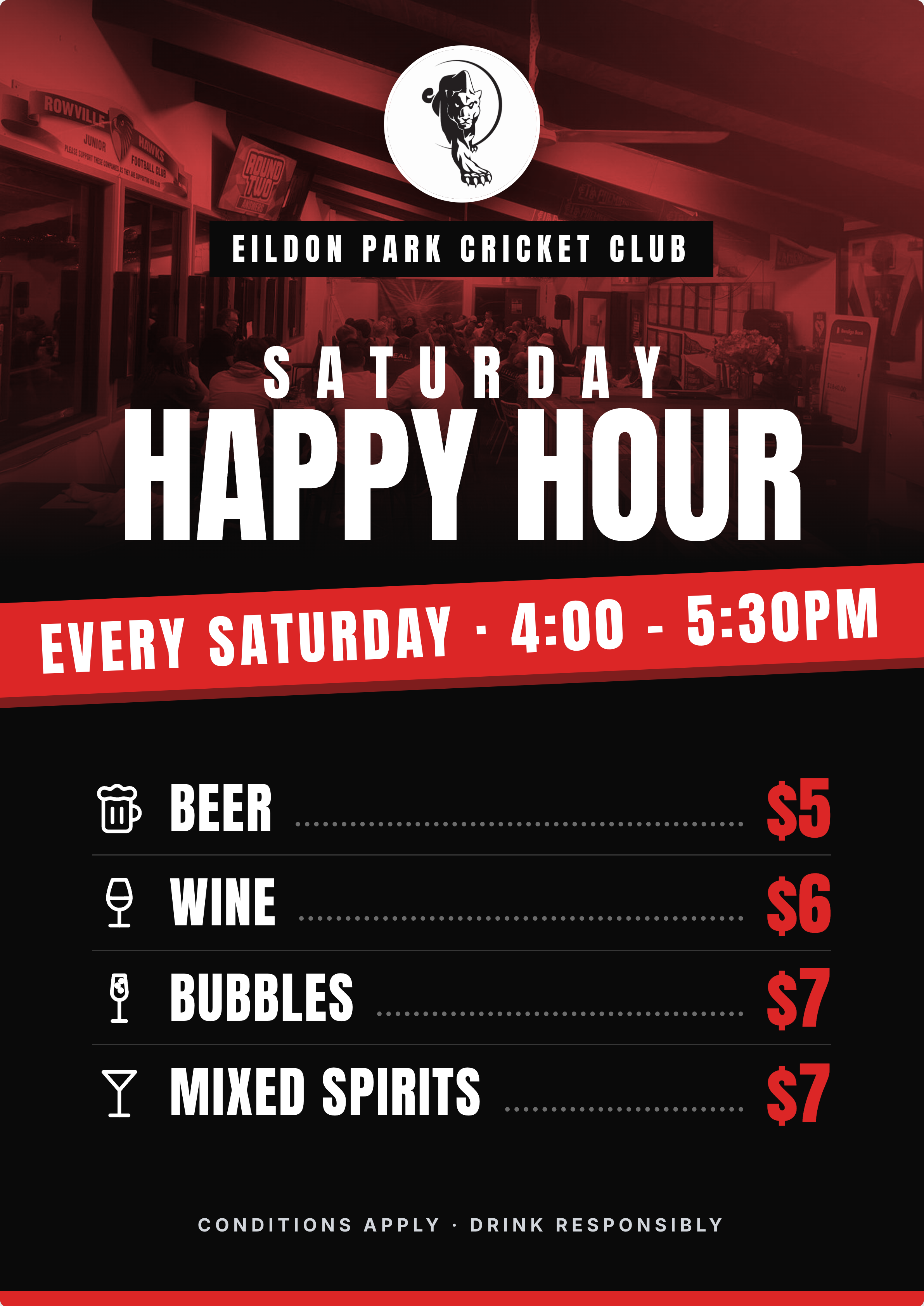 Saturday Happy Hour